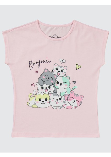 Kız Çocuk Pijama Takımı 6-9 Yaş Pembe Şerbet modelleri