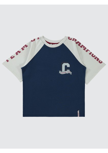 Erkek Çocuk Tişört 10-13 Yaş Lacivert