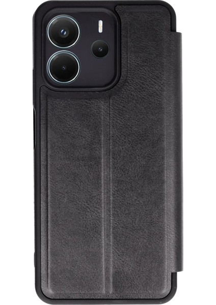 Xiaomi Redmi Note 14 4g Kılıf Flip Cover - Siyah Ynsmr
