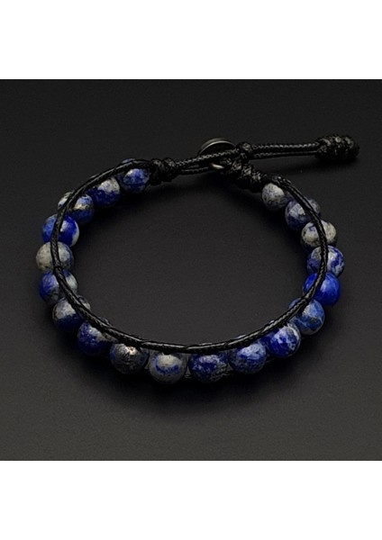 Doğal Taş Bilekllik, Lapis Lazuli (Lacivert) Taşı Bileklik, Erkek Bileklik, Kadın Bileklik