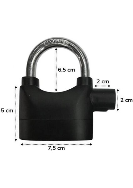 Desibel Siyah Alarmlı Çok Fonksiyonlu Ekstra Güvenlikli Kare Asma Dolap Kilidi modelleri