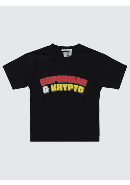 Süperman Erkek Çocuk Takım 2-5 Yaş Siyah modelleri