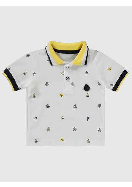 Erkek Bebek Şortlu Takım 6-18 Ay Beyaz modelleri