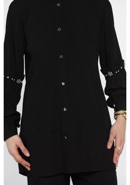 Taş Detaylı Tunik Pantolon Tesettür Ikili Takım P-00016680 fırsatları