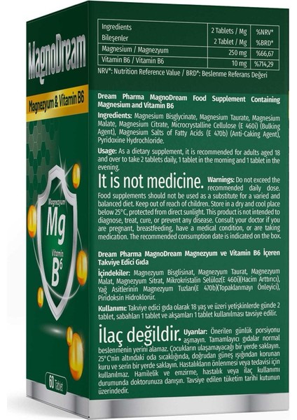 Magnodream Magnezyum & Vitamin B6 modelleri