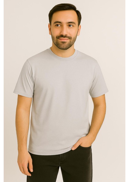 Erkek Tshirt Slim Fit (Dar Kalıp) Premium Kalite Düz Model