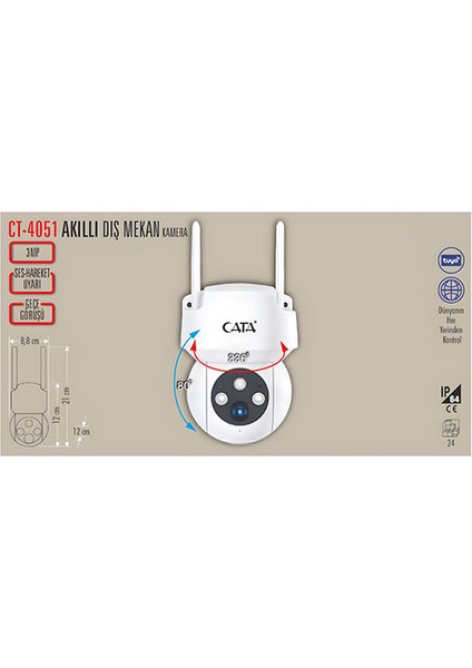 CT-4051 Dış Mekan Akıllı Kamera fiyatları