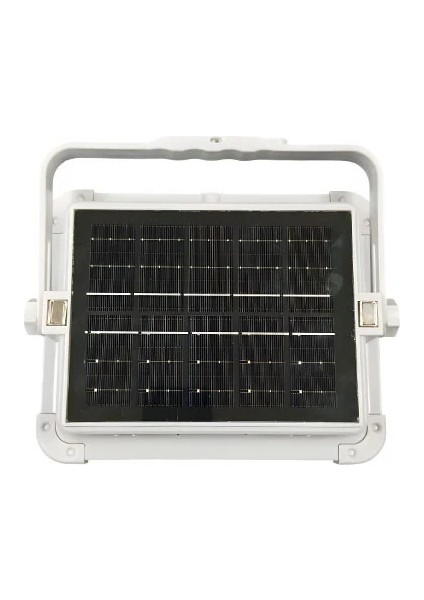 CT-4698 Güneş Enerjili Solar 200W Watt LED Projektör Taşınabilir Sarı Beyaz ve Çakar Işık Lamba