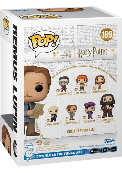 Pop! Harry Potter Azkaban Prisoner, Haritalı Remus Lupin Vinil Koleksiyon Figürü