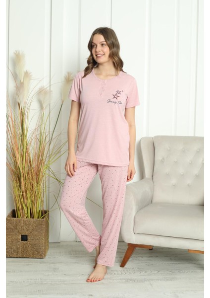 Yıldızlı Kısa Kollu Pijama Takımı