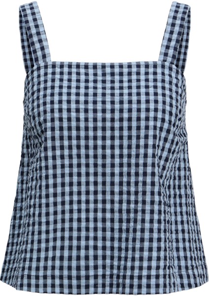 Kadin Kalin Askili Ekose Desenli Bluz - Petra fırsatları