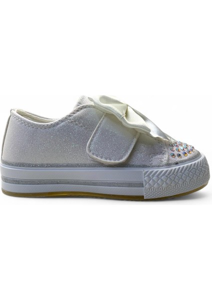 1210 Kız Çocuk Okul Öncesi Kurdele Işıklı Sneaker