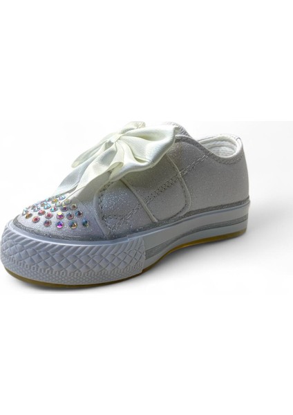 1210 Kız Çocuk Okul Öncesi Kurdele Işıklı Sneaker modelleri