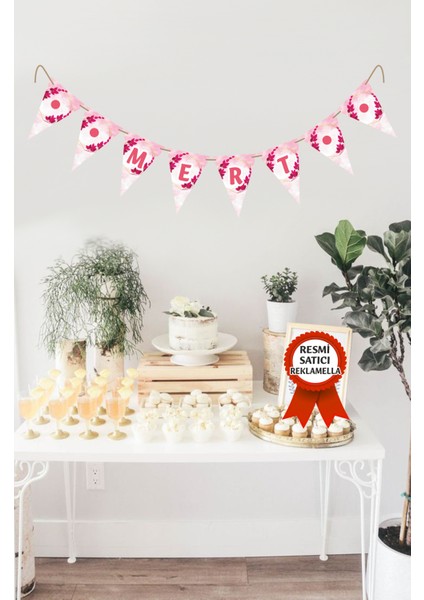 Model 190 Kişiye Özel Isimli Yazılı Banner Doğum Günü Süsü Flama Bayrakları fiyatları