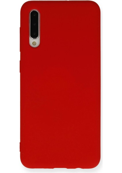 Samsung Galaxy A30S Kılıf Nano Içi Kadife Silikon - Kırmızı Ynsmr