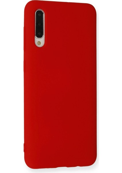 Samsung Galaxy A30S Kılıf Nano Içi Kadife Silikon - Kırmızı Ynsmr