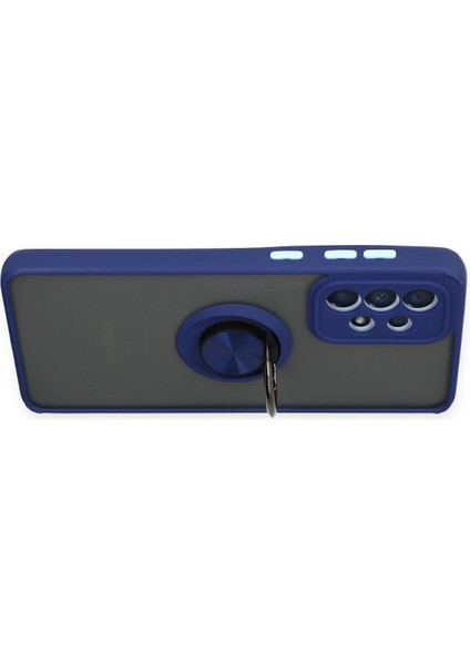 Samsung Galaxy A33 5g Kılıf Montreal Yüzüklü Silikon Kapak - Lacivert Ynsmr modelleri