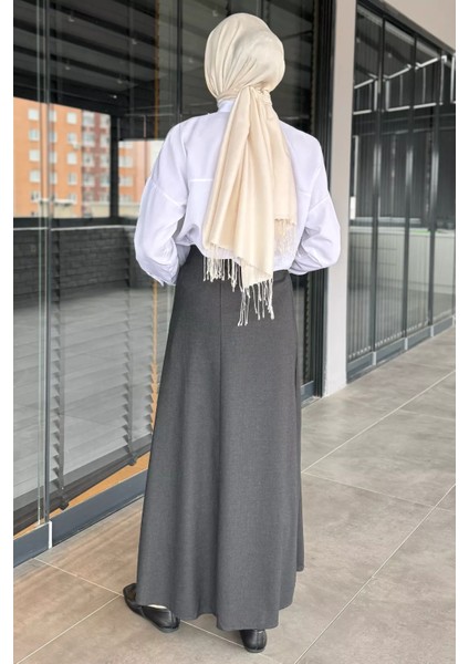 Kadın Kemer Detaylı Pileli Tesettür Etek P-00016343 fırsatları