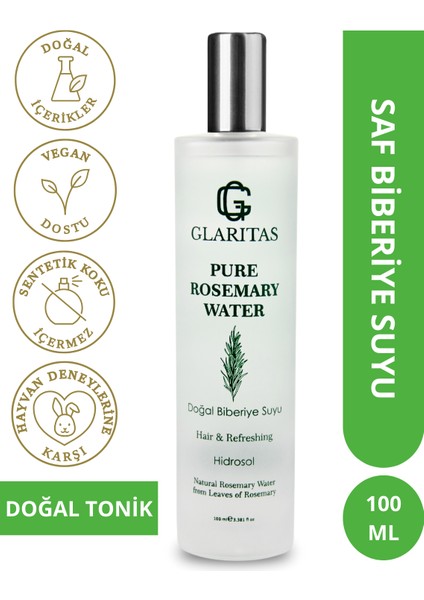Biberiye Suyu %100 Doğal Ve Saf | Saç Dökülme Karsıtı & Saç Uzatma Etkili Saç Toniği 100 ml