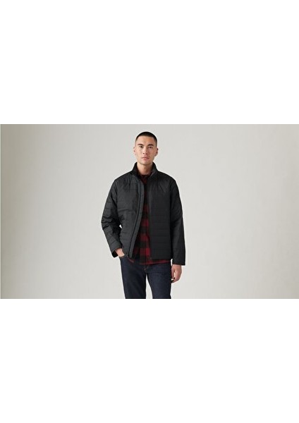 Levis Siyah Erkek Jacket Normal Düz Siyah Mont A9449-0003