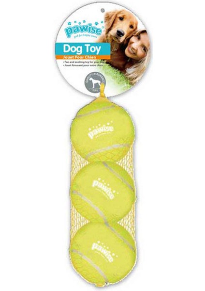 Sesli Tenis Topu 19,5 cm 3 Adet