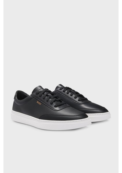 Logolu Deri Sneaker Ayakkabı Erkek Ayakkabı 50536504 001