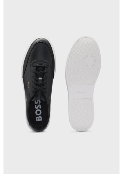 Logolu Deri Sneaker Ayakkabı Erkek Ayakkabı 50536504 001