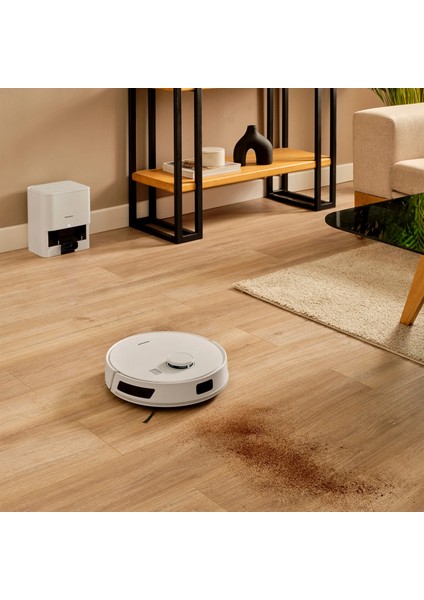 Alex Laser Power 1289H Otomatik Boşaltım Sistemli Yeni Nesil Moplu 5 KPA Robot Süpürge Beyaz