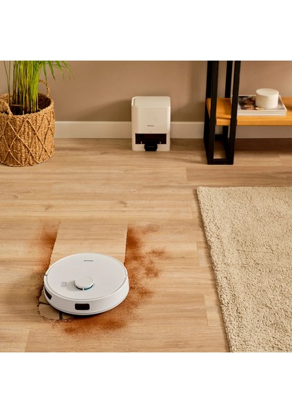 Alex Laser Power 1289H Otomatik Boşaltım Sistemli Yeni Nesil Moplu 5 KPA Robot Süpürge Beyaz