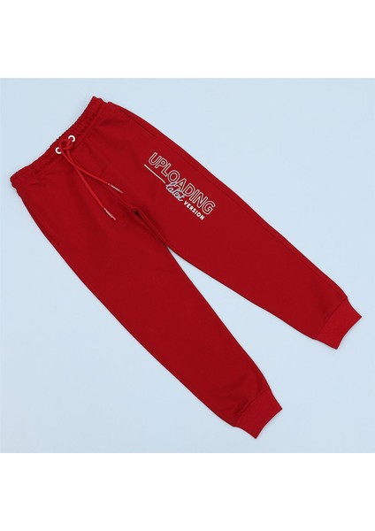 Erkek Çocuk Şardonsuz Ince Pantolon - 12288 - Bordo