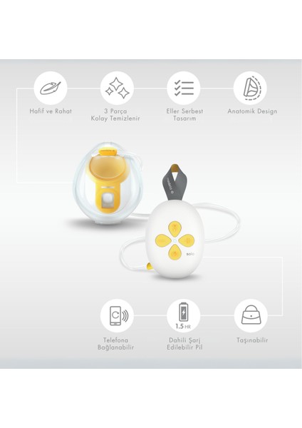 Solo Single Electric Breast Pump / Medela Solo Tekli Elektrikli Süt Pompası fırsatları
