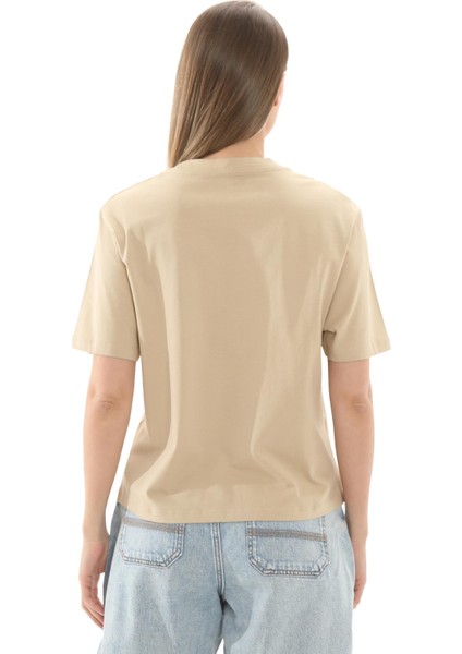 TB0A5NJEY941 Timberland Lush Short-Sleeve Tee Kadın T-Shirt S&amp;uuml;tl&amp;uuml; Kahve fırsatları