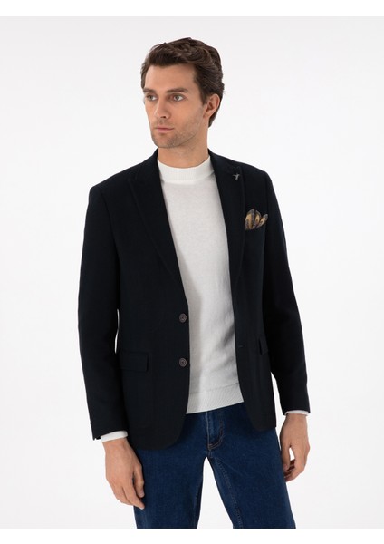 Erkek Yeşil Slim Fit Ceket 50290533-VR054