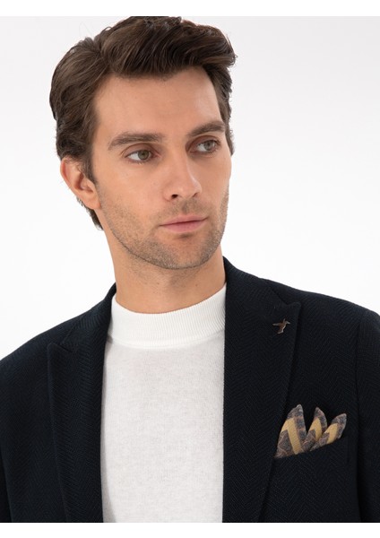 Erkek Yeşil Slim Fit Ceket 50290533-VR054