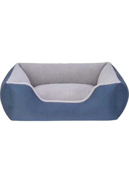 Echo Köpek Yatağı Mavi/gri Peluş M 80X65CM Ynsmr