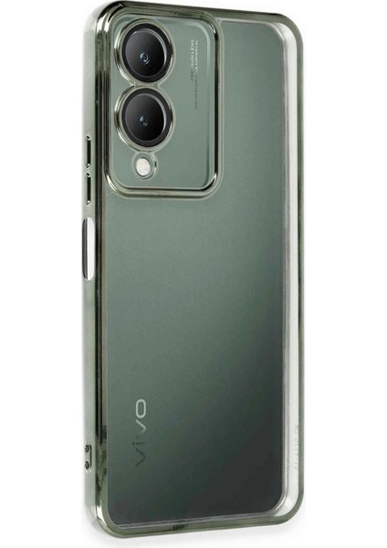 Vivo Y17S Kılıf Razer Lensli Silikon - Yeşil Ferrg