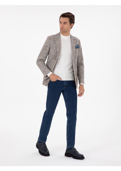 Erkek Açık Kahverengi Slim Fit Ceket 50290526-VR002 fırsatları