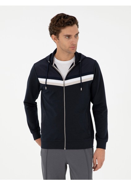 Erkek Lacivert Regular Fit Sweatshirt 50292490-VR033