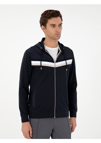 Erkek Lacivert Regular Fit Sweatshirt 50292490-VR033 modelleri