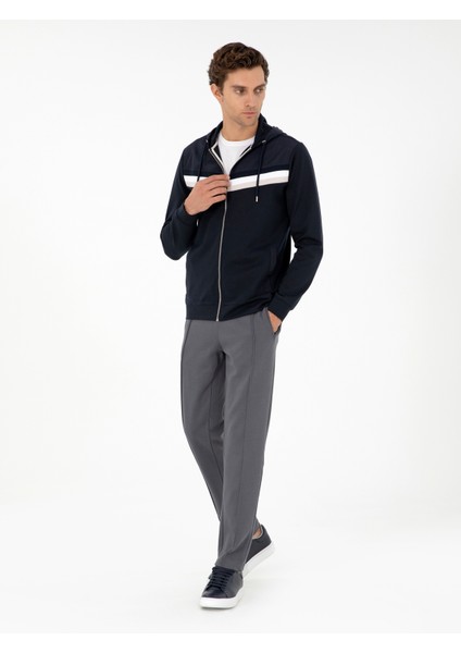 Erkek Lacivert Regular Fit Sweatshirt 50292490-VR033 fırsatları