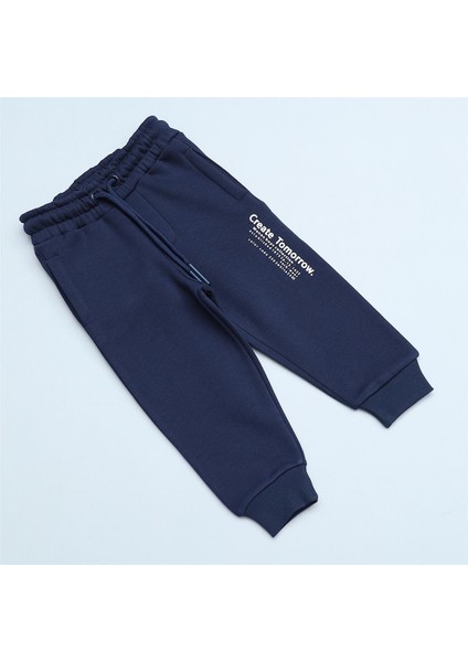 Erkek Çocuk Şardonlu Kalın Pantolon - 12305 - Indigo