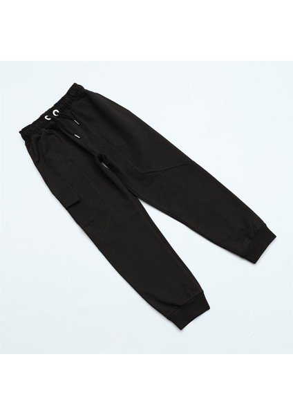 Erkek Çocuk Ince Pantolon - 12389 - Siyah