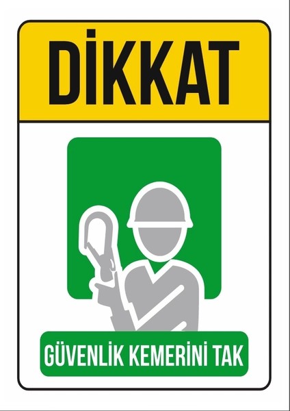 Görevli Olmayan Giremez Sticker 20X28 cm