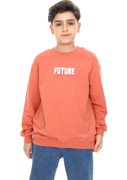 Erkek Çocuk Baskılı Sweatshirt