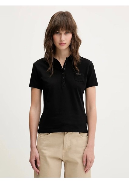 Gj Ss Slım Polo Kadın Siyah T-Shirt W5GP73KCYR1-JBLK