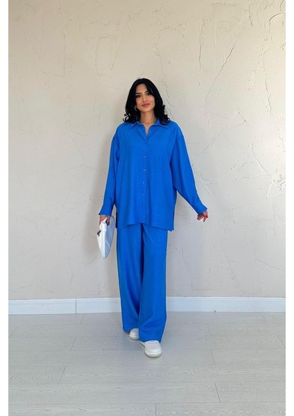 Saks Alice Gömlek ve Bol Kesim Pantolon Takım