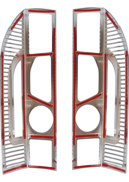 Fiat Ducato Uyumlu 2006-2013 Stop Çerçevesi 2 Parça Abs Krom Kaplama indirimleri