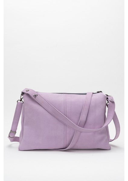 Avanos Kadın Tek Askılı El ve Omuz Çantası Gerçek Deri Lila fiyatları