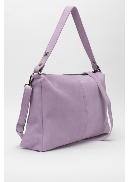 Avanos Kadın Tek Askılı El ve Omuz Çantası Gerçek Deri Lila indirimleri
