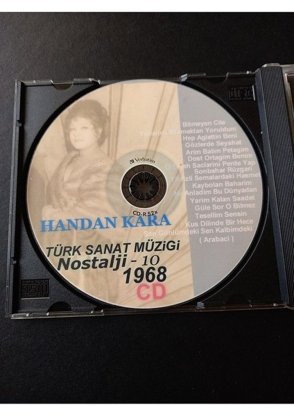 399636819E1904F4EF Türk Sanat Müziği Handan Kara Nostarji-10 (1968) CD